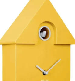 Horloge murale moderne Cuckoo (Jaune)