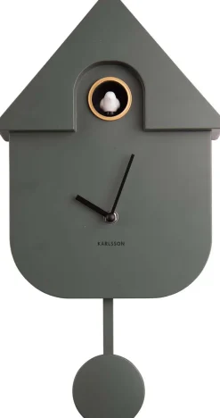 Horloge murale moderne Cuckoo (Vert)