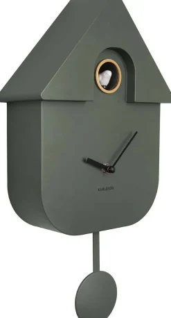 Horloge murale moderne Cuckoo (Vert)