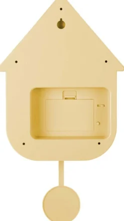 Horloge murale moderne Cuckoo (Jaune clair)