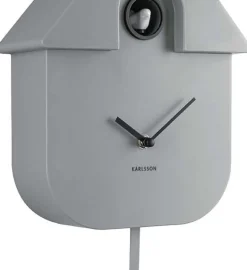 Horloge murale moderne Cuckoo (Gris souris)