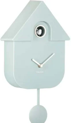 Horloge murale moderne Cuckoo (Bleu clair )