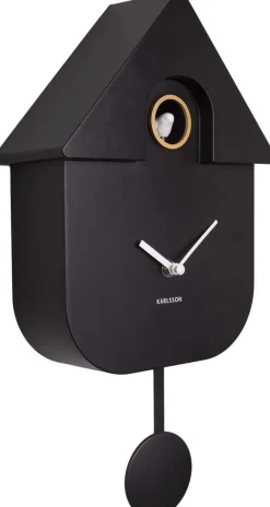 Horloge murale moderne Cuckoo (Noir)