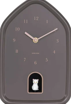 Horloge murale Modern Kitty (Marron)