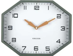Horloge murale octogonale en résine Factory (Vert jungle)