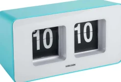 Horloge murale ou à poser Funky Flip (Turquoise)