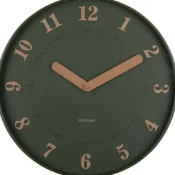Horloge murale polypropylène Amena (Vert)