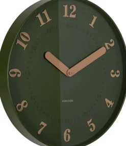 Horloge murale polypropylène Amena (Vert)