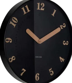Horloge murale polypropylène Amena (Noir)