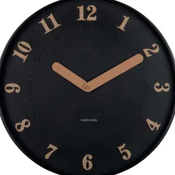 Horloge murale polypropylène Amena (Noir)