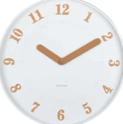 Horloge murale polypropylène Amena (Blanc)