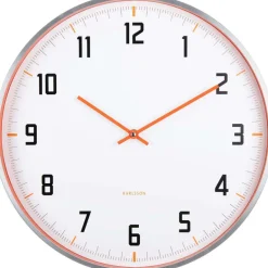 Horloge murale ronde 40 cm Sporty (Orange)