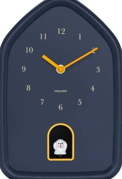 Horloge à poser Modern Doggy (Bleu foncé)