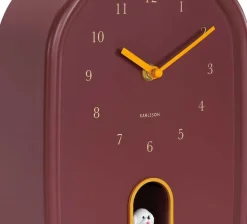 Horloge à poser Modern Doggy (Rouge bordeaux)