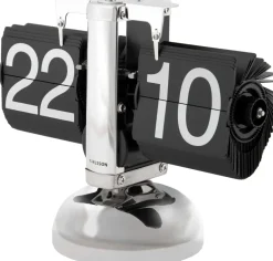 Horloge à poser Small Flip (Chrome)