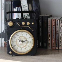 Horloge à poser vintage tourne disque