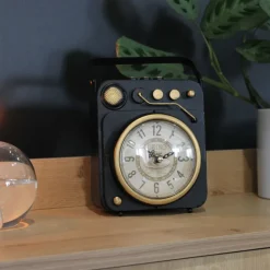 Horloge à poser vintage tourne disque