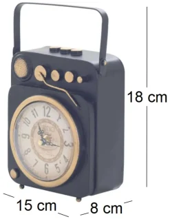 Horloge à poser vintage tourne disque