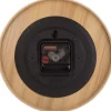 Horloge ronde en bois Pure 22 cm (Noir)