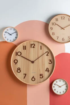 Horloge ronde en bois Pure grain (40 cm)
