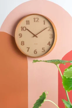 Horloge ronde en bois Pure grain (40 cm)