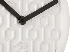 Horloge ronde en béton Honey 31 cm (Blanc)