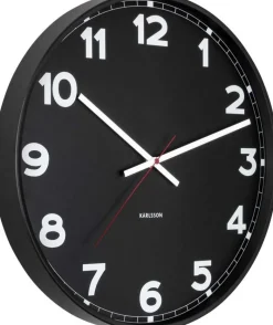 Horloge ronde en métal New classic 40 cm (Noir)