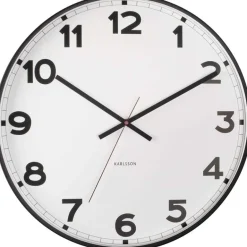 Horloge ronde en métal New classic 40 cm (Blanc)