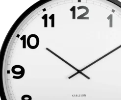 Horloge ronde en métal New classic 60 cm (Noir et blanc)