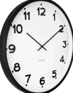 Horloge ronde en métal New classic 60 cm (Noir et blanc)