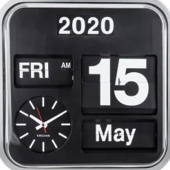 Horloge vintage Big Flip 43 cm (Argent)