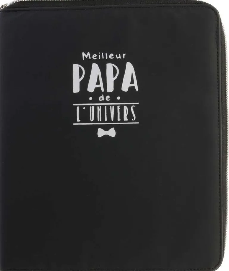 Housse avec organisateur pour tablette Papa en or (Noir)