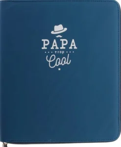 Housse avec organisateur pour tablette Papa en or (Bleu)
