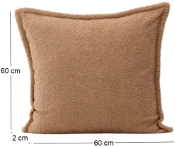 Housse de coussin 60x60 cm Tuva (Camel)