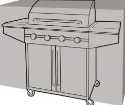 Housse de protection barbecue rectangulaire (165 cm de long)