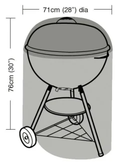 Housse de protection barbecue rond 71 cm