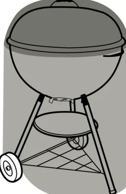Housse de protection barbecue rond 71 cm