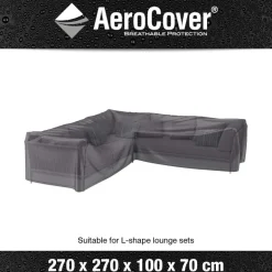 Housse de protection respirante pour ensemble de mobilier extérieur (Pour ensemble mobilier angle 270x272x100xH70 cm)