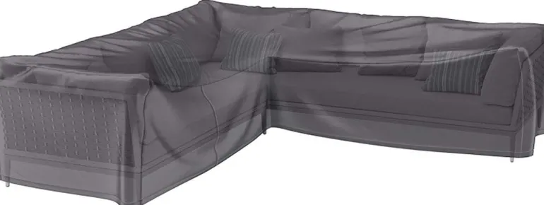 Housse de protection respirante pour ensemble de mobilier extérieur (Pour ensemble mobilier angle droit 330x255x100xH70 cm)