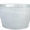 Jardinière bassine en zinc patiné