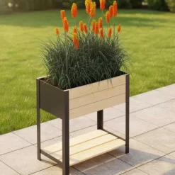 Jardinière en bois et métal Modern (Surélevé)