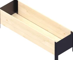 Jardinière en bois et métal Modern (Bas)