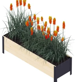 Jardinière en bois et métal Modern (Bas)