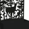 Jardinière en fer avec treillis (Motif cerf)