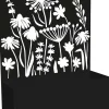 Jardinière en fer avec treillis (Motif floral)