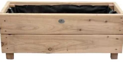 Jardinière en mélèze Moline 60 x 22 x 20 cm (Naturel)