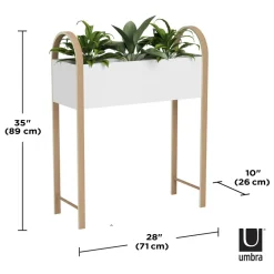 Jardinière surélevée en bois et métal Grove