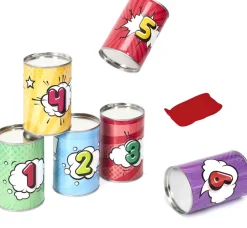 Jeu chamboule tout avec 3 balles