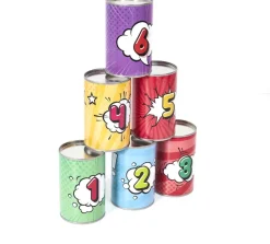 Jeu chamboule tout avec 3 balles