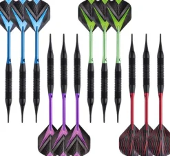 Jeu de 12 fléchettes professionnelles à pointe plastique 19 gr Cupra